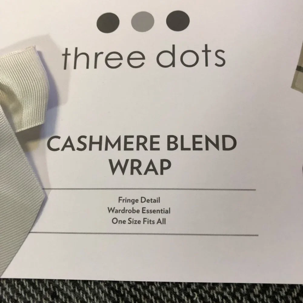 THREE DOTS‎ $98 CASHMERE BLEND WRAP NEW WITH TAG